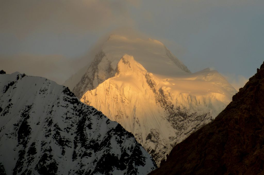 44 Kharut III Close Up At Sunrise From Gasherbrum North Base Camp In China